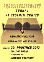 Plakát - stolní tenis 2012-12