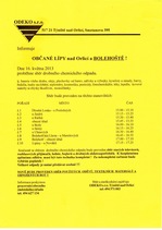Leták - ODEKO - sběr chemického, elektro a textilního odpadu 2013-05
