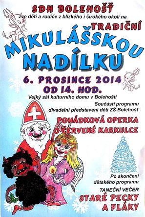 Plakát - Mikulášská nadílka 2014