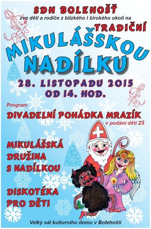 Plakát - Mikulášská nadílka 2015